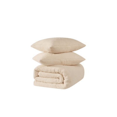 Brooklyn Loom Oversized Marshmallow 3-Piece King Comforter Set, Ivory, large