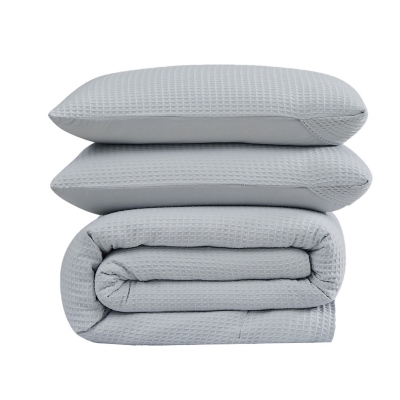 Cannon Heritage 3-Piece Full/Queen Duvet Set, Gray, rollover