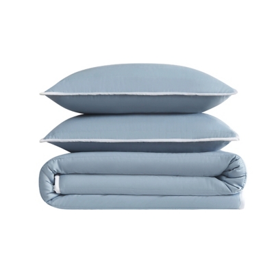 Christian Siriano NY 2-Piece Twin Quilt Set, Blue, rollover