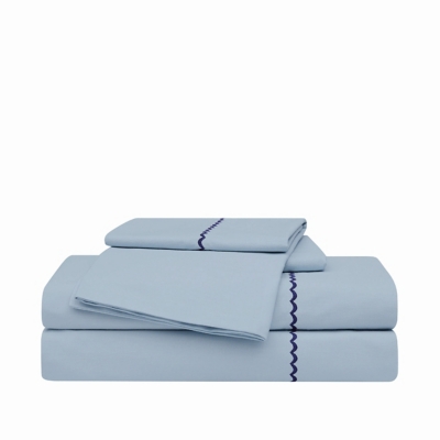 Oceanfront Resort 3-Piece Queen Sheet Set, Light Blue, rollover