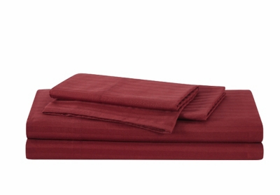 Royal Velvet Signature 3-Piece Queen Sheet Set, Burgundy, rollover