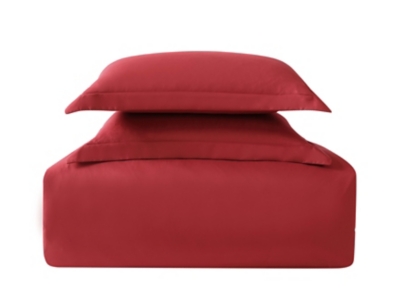 Truly Soft 3-Piece Full/Queen Comforter Set, Red, large