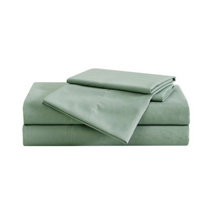 Truly Soft Solid 3-Piece Queen Sheet Set, Green, rollover