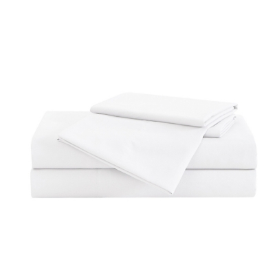 Truly Soft Solid 5-Piece Split King Sheet Set, White, large