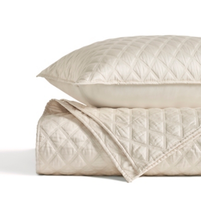 J. Queen New York Premier Sateen 3 Piece Full/Queen Quilt Set, Parchment, large