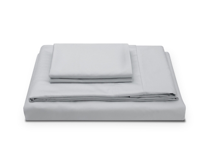 MOLECULE Percale Performance 4-Piece Full Sheet Set, Cloud Gray, large