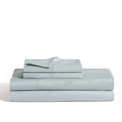 J. Queen New York Premier Sateen 4-Piece Queen Sheet Set, Spa, large