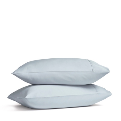 J. Queen New York Premier Sateen Standard Pillow Case (Set of 2), Sterling, large
