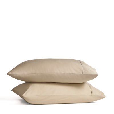 J. Queen New York Premier Sateen King Pillow Case (Set of 2), Pale Gold, large