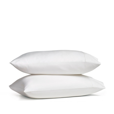 J. Queen New York Premier Sateen King Pillow Case (Set of 2), Crisp White, large