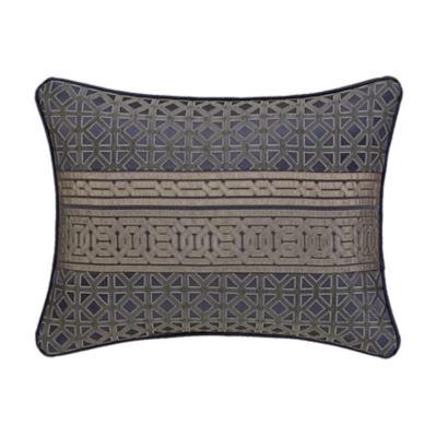 J. Queen New York Alaro Boudoir Decorative Throw Pillow, Slate, large