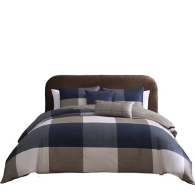 Bebejan&reg; Masculine 5-Piece Queen Comforter Set, Blue, large