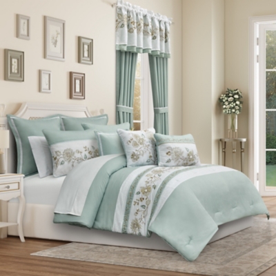 Royal Court Spring Social 3-Piece Full/Queen Comforter Set, Spa, large