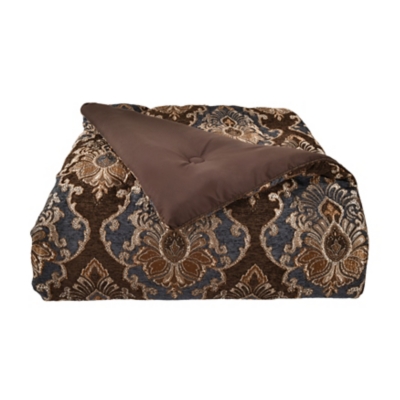 J. Queen New York Sofia 4-Piece Queen Comforter Set, Wedgewood, rollover