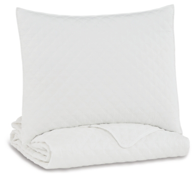 Ryter Twin Coverlet Set, White, large