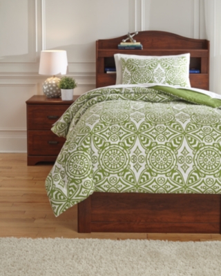 twin size lime green comforters