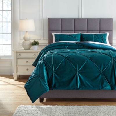 Meilyr 3-Piece Queen Comforter Set, Spruce, large