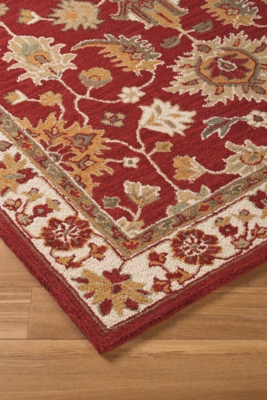 Scatturro 5' x 8' Rug, Red, large