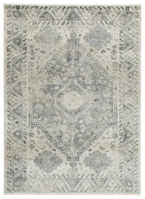 Precia 5'3" x 7'3" Rug, Gray/Cream, large