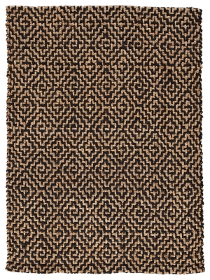 Broox 5' x 7' Rug, Natural/Black, large