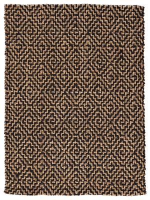 Broox 5' x 7' Rug, Natural/Black, large