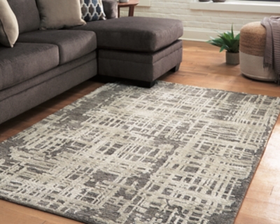 Makalo 8' x 10' Rug, Cream/Gray, large