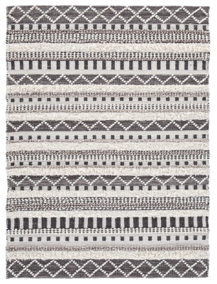 Karalee 5' x 7' Rug, Ivory/Brown, large