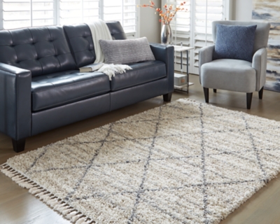 Abdalah 7'10" x 9'10" Rug, Beige/Gray, rollover