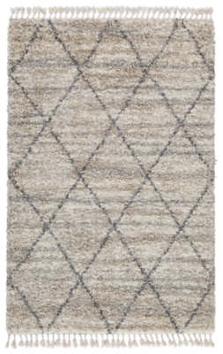 Abdalah 5' x 7' Rug, Beige/Gray, large