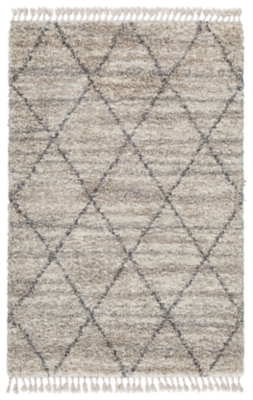 Abdalah 7'10" x 9'10" Rug, Beige/Gray, large