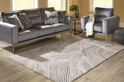 Wysleigh Medium Rug, Ivory/Brown/Gray, rollover