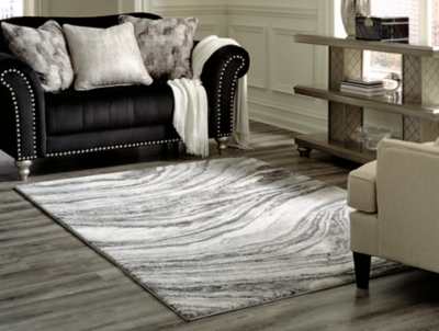 Wysdale 710 x 103 Rug, Ivory/Gray