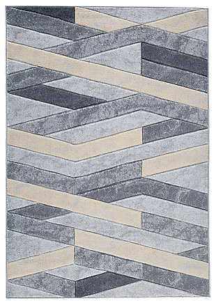 Wittson 7'5" x 9'6" Rug, Beige/Gray, large