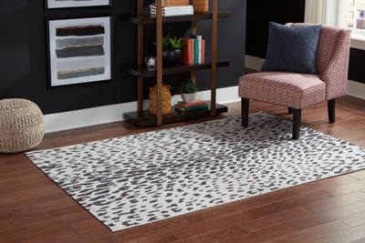 Samya 710 x 102 Rug, Black/White/Gray