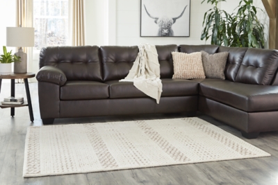 Vallcherr 7'8" x 10' Rug, Cream/Brown, rollover