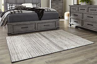 Wimgrove 7'8" x 10' Rug, Taupe/Charcoal, rollover