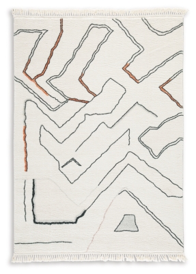 Cadeworth 7'6" x 11'1" Washable Rug, Multi, large