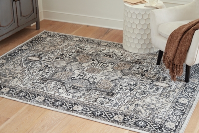 Gregmoore 5'2" x 6'10" Washable Rug, Multi, rollover