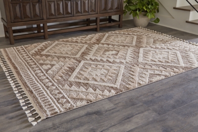 Odedale 8' x 10' Rug, Tan/Cream, rollover