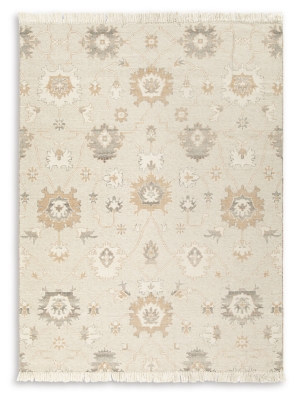 Calkin 8' x 10' Rug, Linen/Gray/Caramel, large