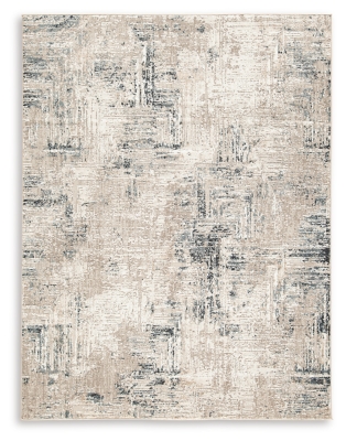 Gentor 5' x 7' Rug, Blue/Ivory, large