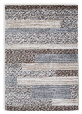 Sethburn 5' x 7' Rug, Cream/Brown/Gray, large