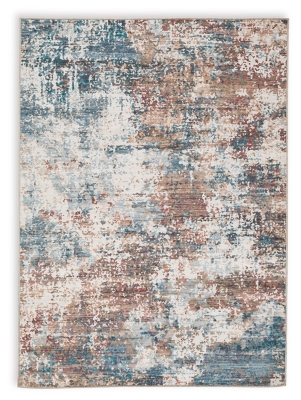 Willbertal 5'2" x 7' Washable Rug, Multi, large