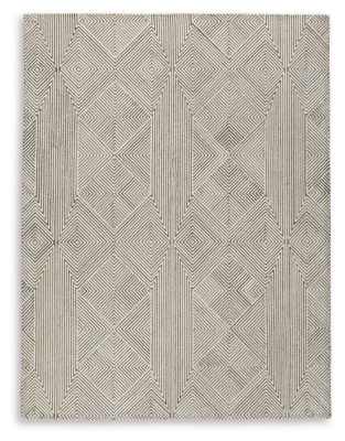 Jadott 8' x 10' Rug, Beige/Brown, large