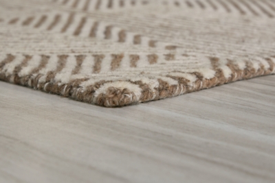 Jadott 8' x 10' Rug, Beige/Brown, large