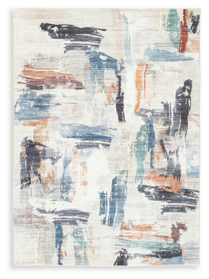 Hessland 8' x 10' Washable Rug, Multi, large