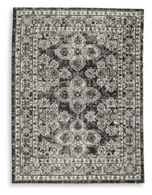 Glennisman Large Rug, Black/Gray/Ivory, large