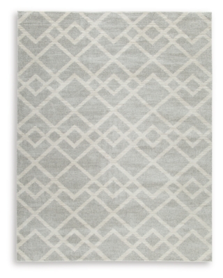 Unawick Large Rug, Gray/Ivory, large