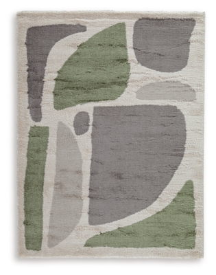 Anburgh Large Rug, Green/Gray/Ivory, large