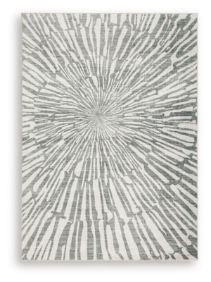 Verland Washable Medium Rug, Gray/White, large